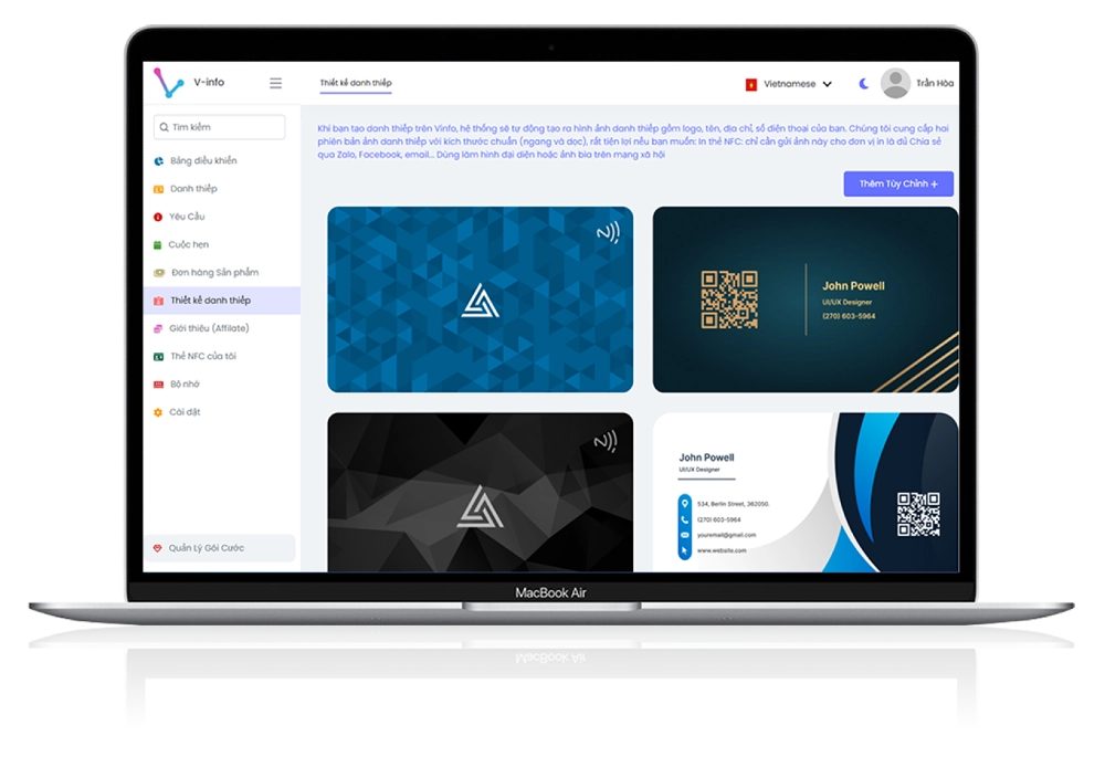 phan mem danh thiep dien tu